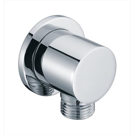 DAWN KITCHEN & BATH PRODUCTS INC Dawn Kitchen WCTR50100 Shower Wall Mount Supply Round Elbow; Chrome WCTR50100